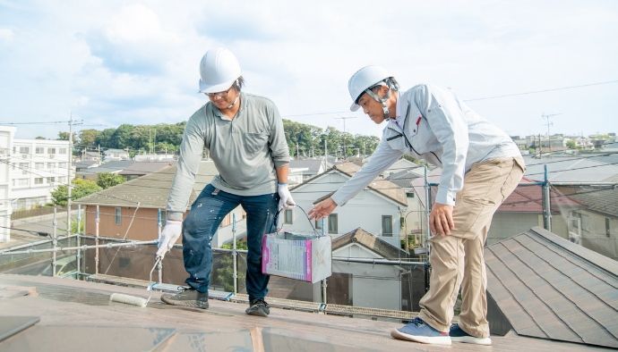 当社の屋根工事は、有資格者が施工管理