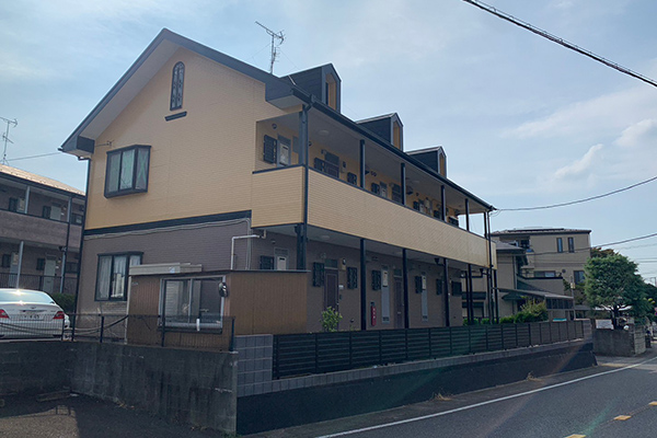 市川市アパート外壁・屋根塗装施工後