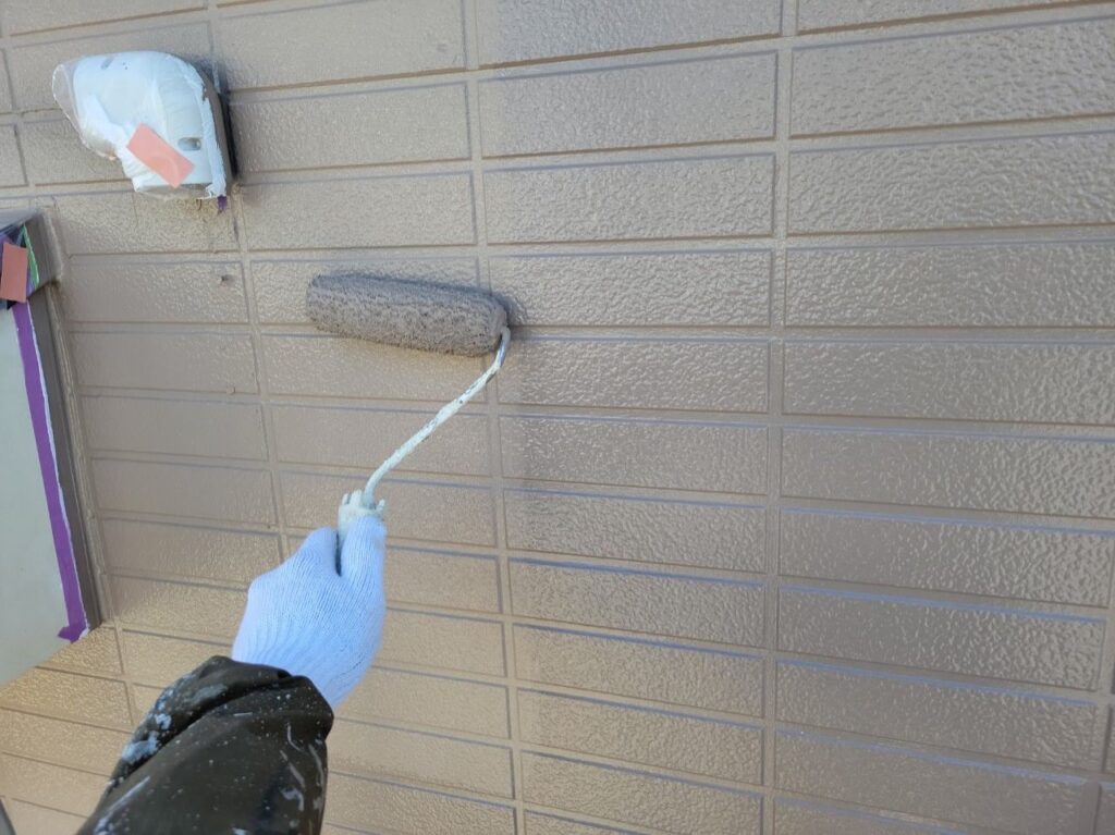 外壁塗装の上塗り