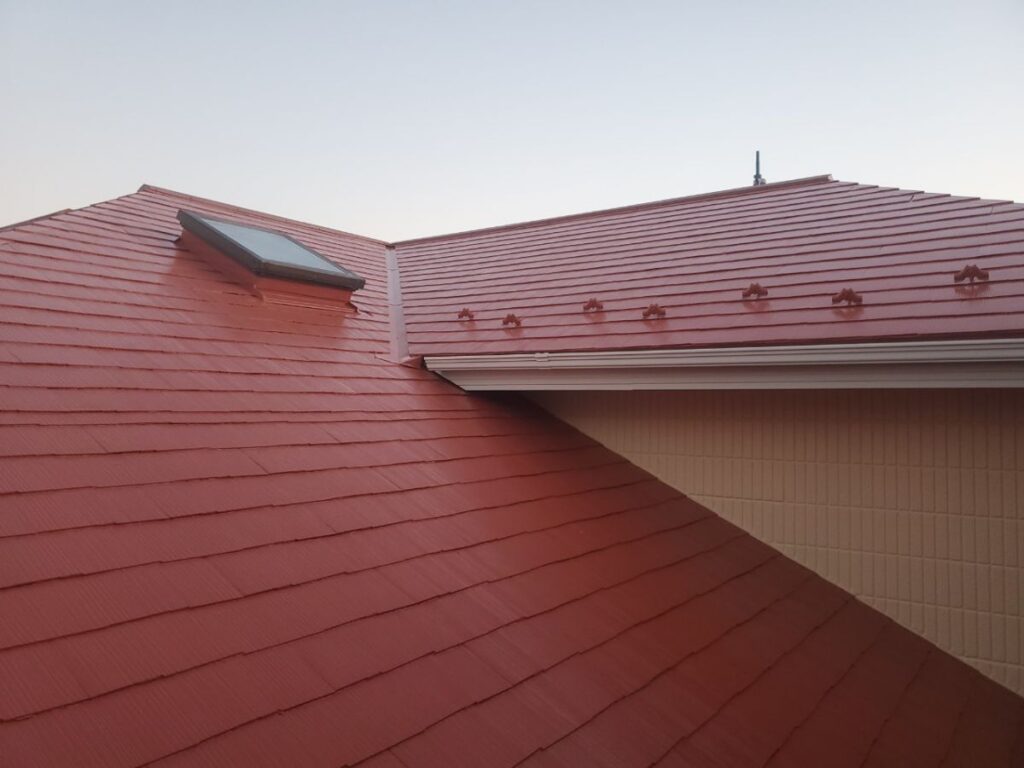 塗装後の屋根