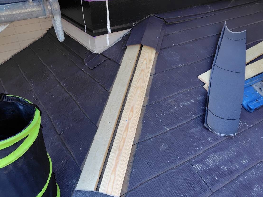 棟板金の交換工事