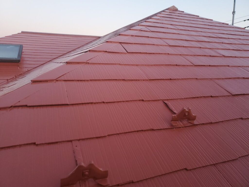 塗装後の屋根