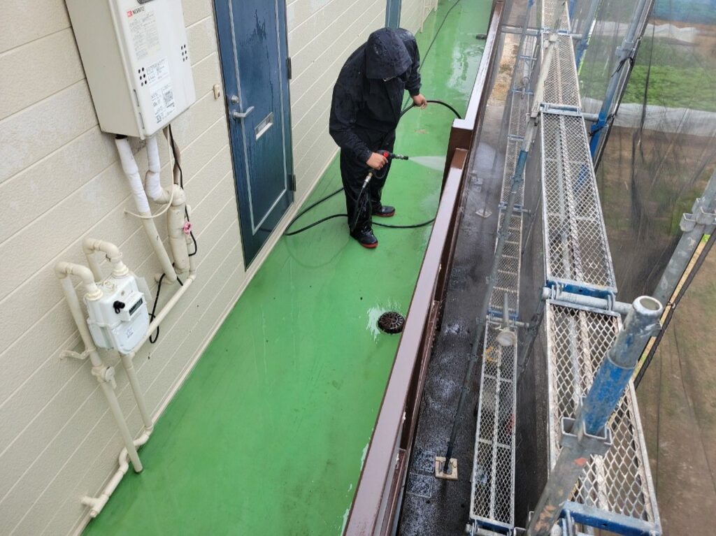 共用部の高圧洗浄