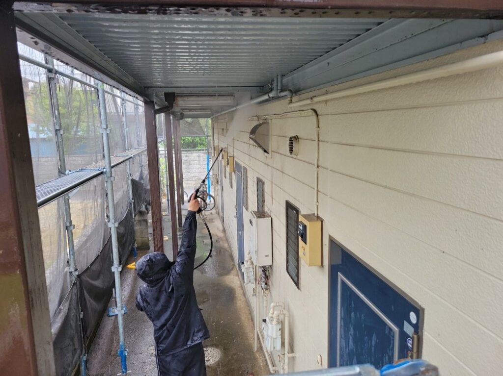 共用部の高圧洗浄