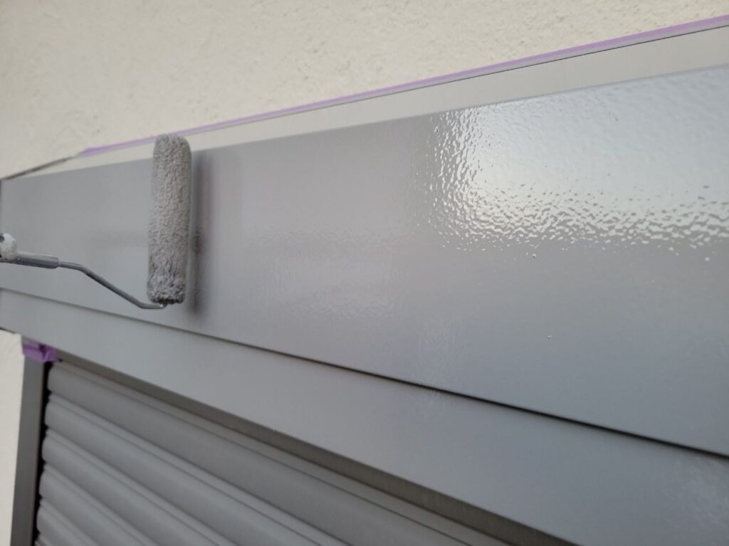 シャッターボックスの塗装