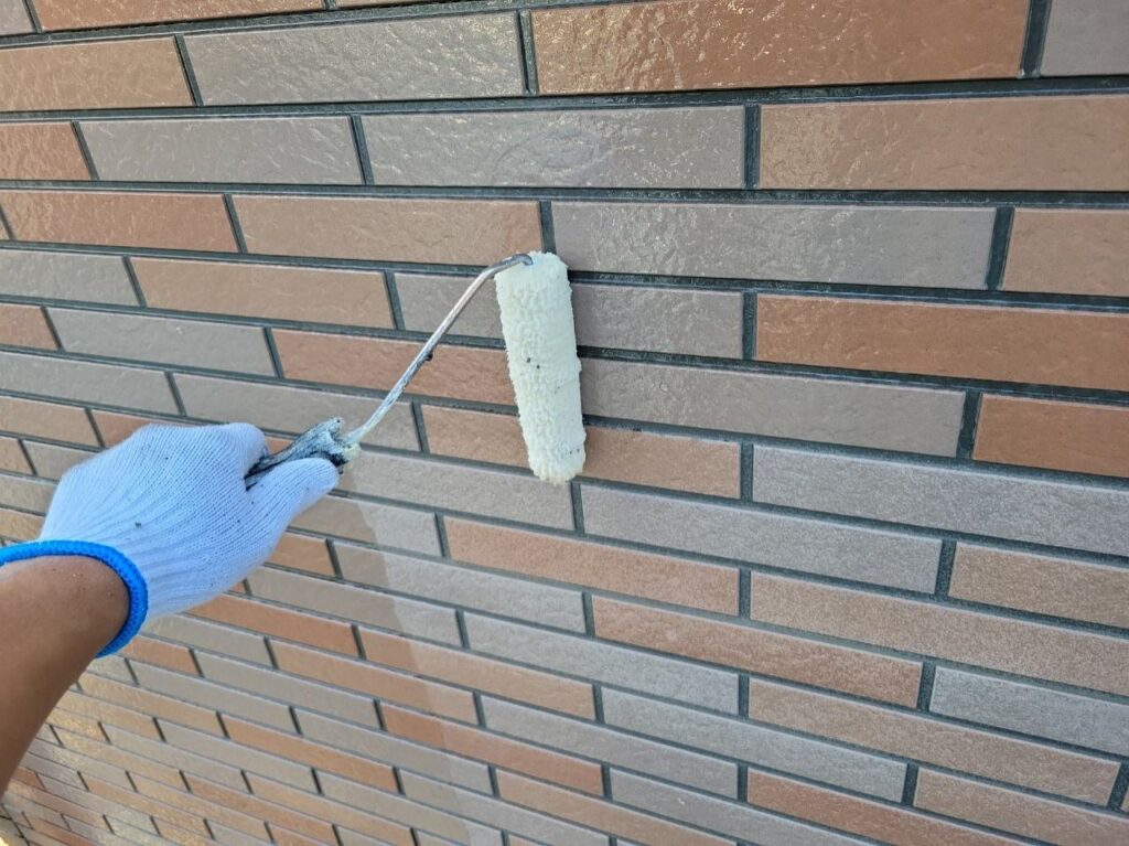塗装工事／施工中