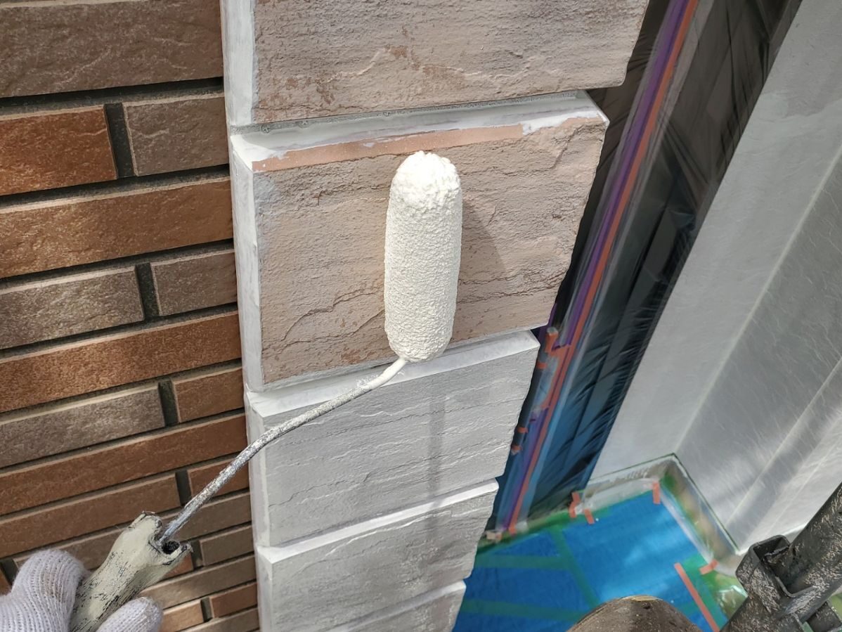 塗装工事／施工中