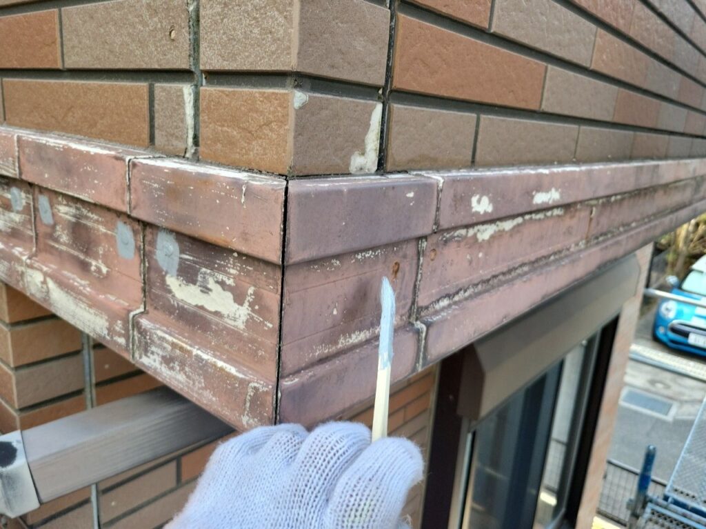 錆止め塗布／施工中
