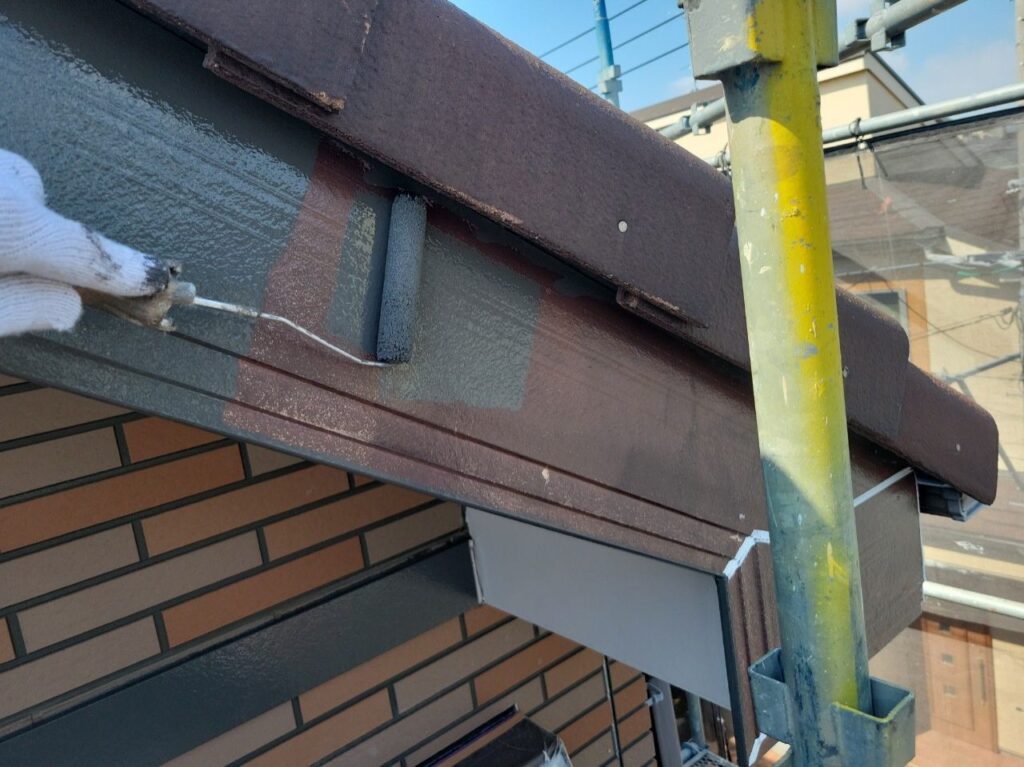 塗装工事／施工中