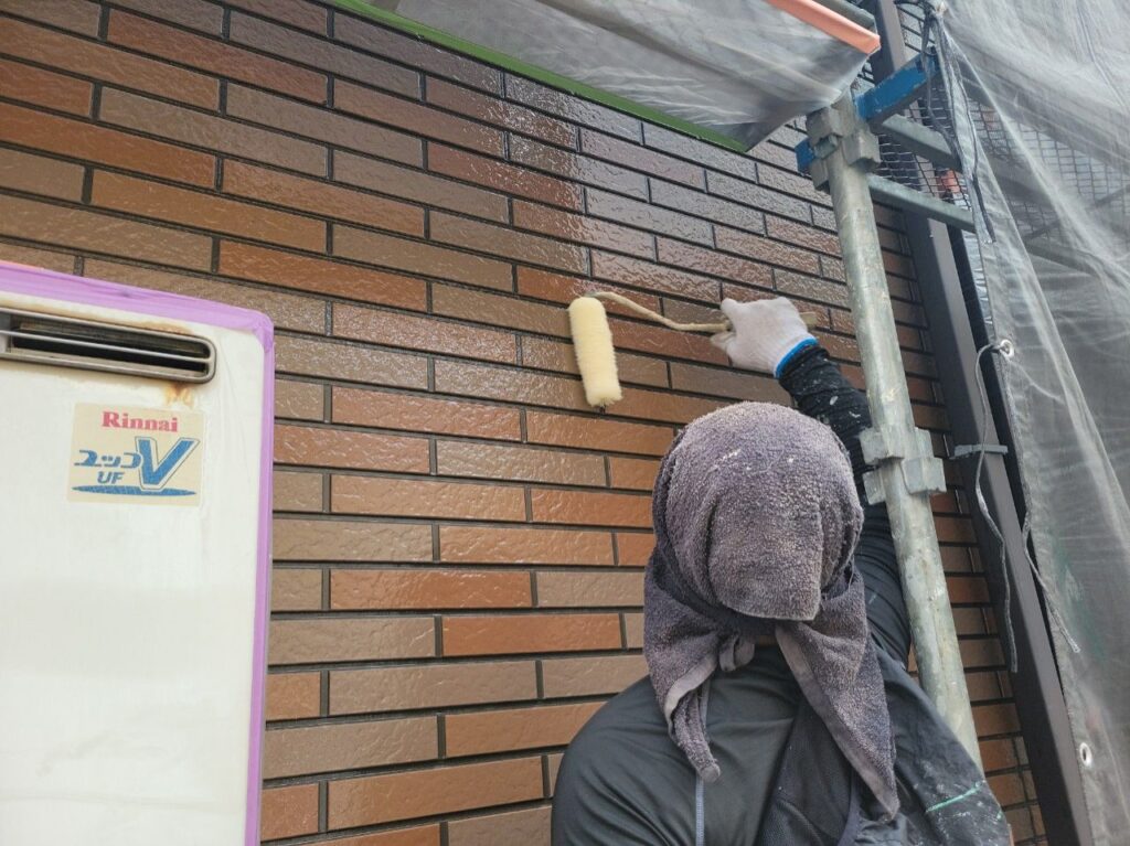 塗装工事／施工中