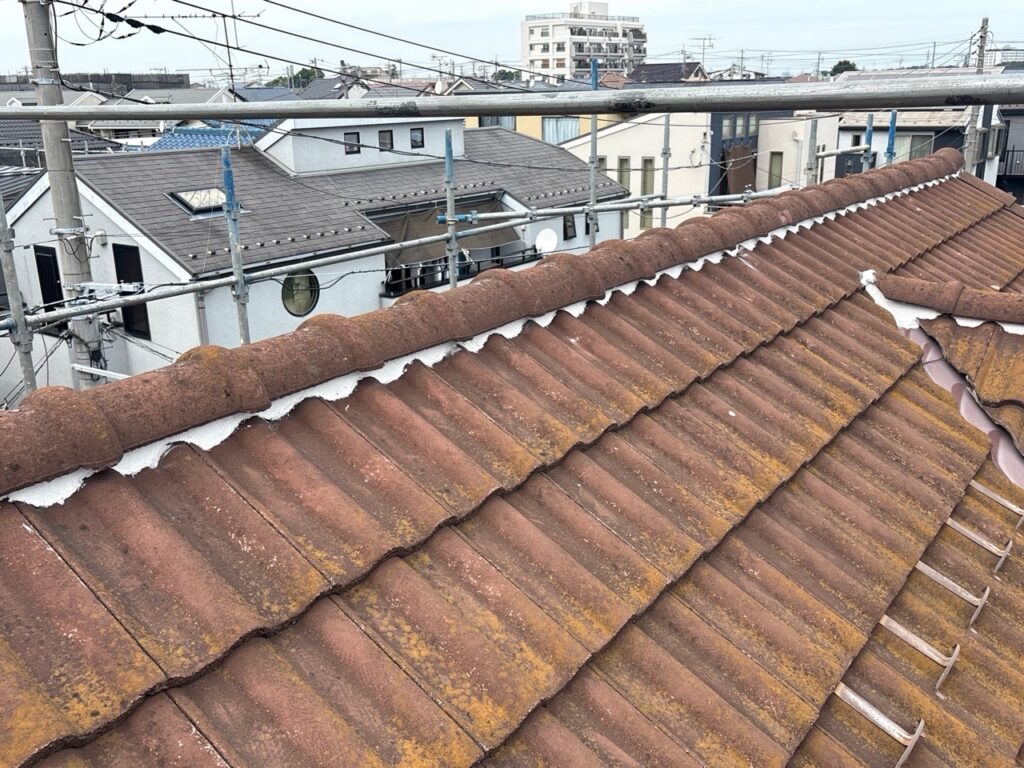 完成／屋根漆喰