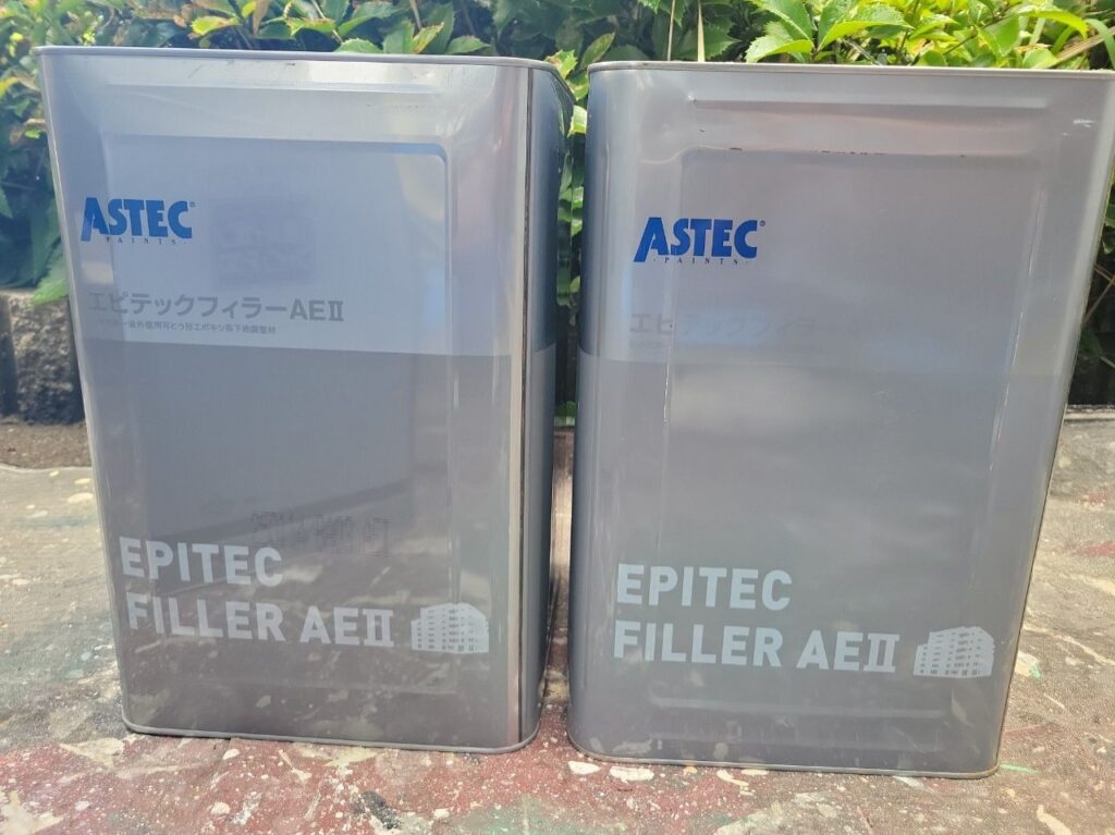 外壁の塗装／下塗り／施工中