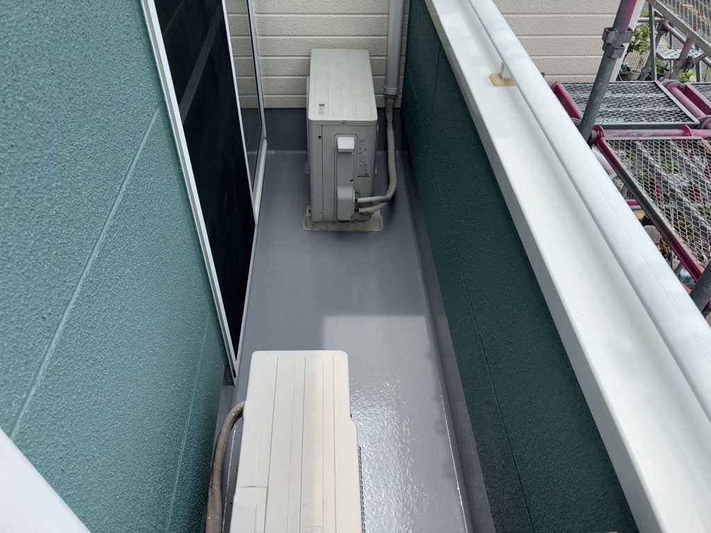 ベランダ防水塗装　完成