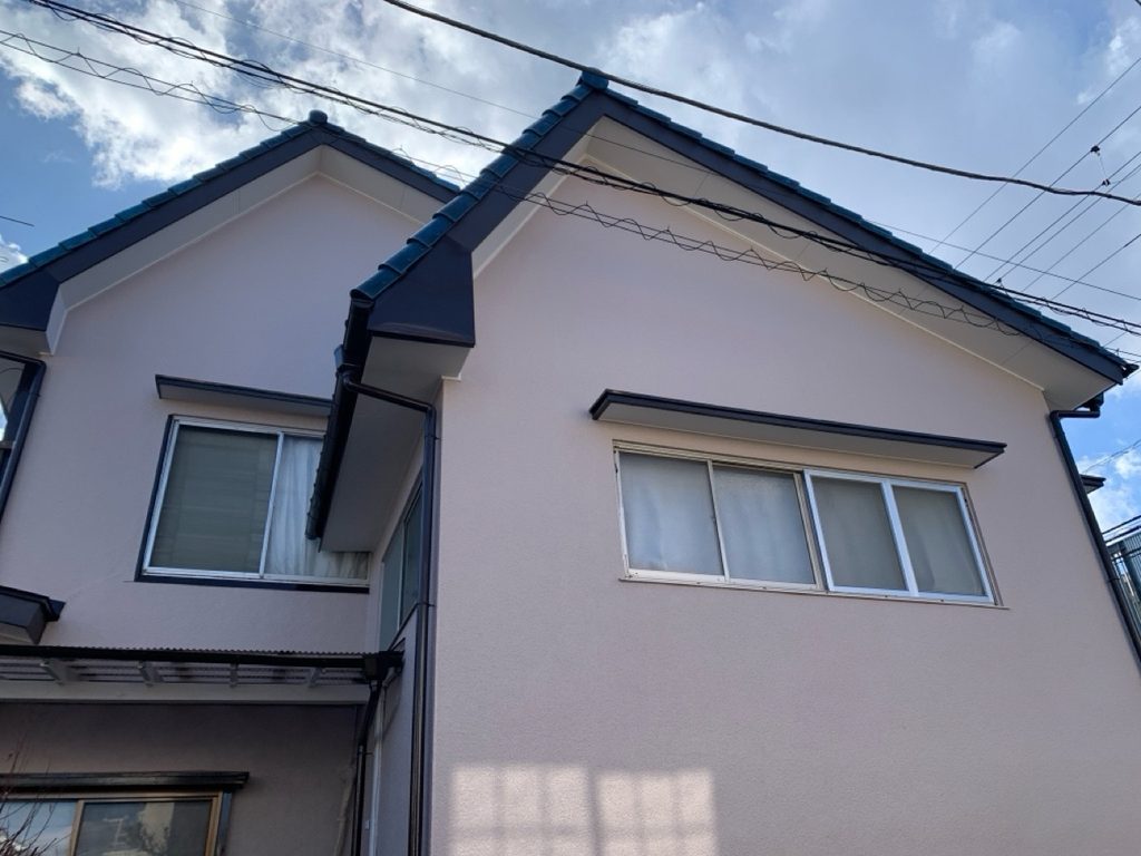 和風住宅の外壁塗装　完成