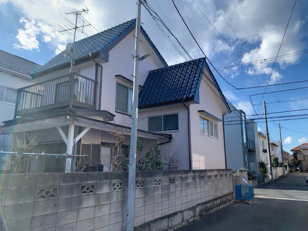 和風住宅の外壁塗装　完成